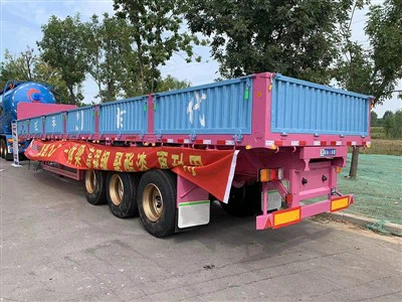 3 Axles Sab Phab Ntsa Semi Trailer